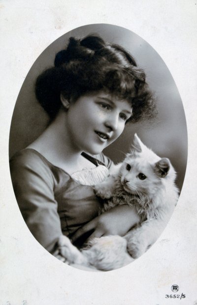 Vintage französische Postkarte, um 1900 von Unbekannt