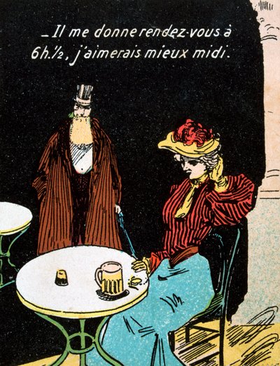 Vintage fransk postkort, c1900 av Unbekannt