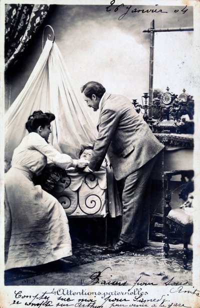 Vintage fransk postkort, c1900 av Unbekannt