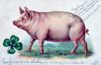 Vintage fransk postkort, c1900 av Unbekannt