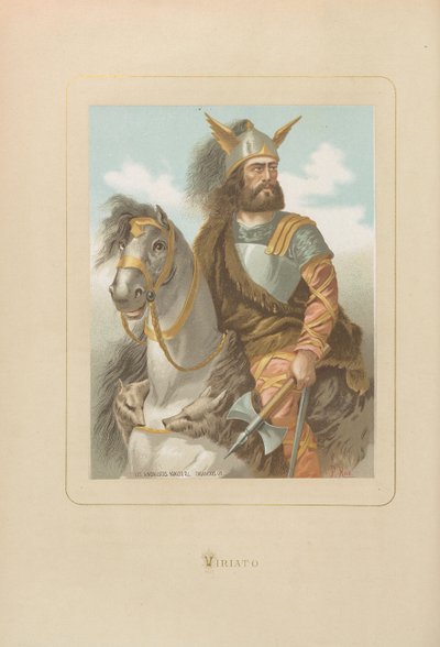 Viriathus. Fra: Berømte menn og kvinner gjennom tidene av Juan Landa, 1875-1877. av Unbekannt