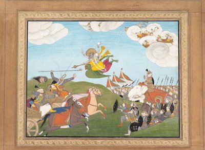 Vishnu Vasa Varah, The Boar Avatar, Slice Banasura, The Demon General..., Ca.1800. av Unbekannt