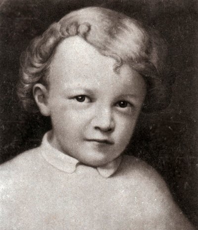 Vladimir Ilich Lenin, russisk bolsjevikisk revolusjonær leder, 4 år gammel, 1874 av Unbekannt