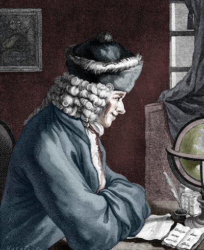 Voltaire , fransk forfatter, dramatiker, satiriker og bokstavmann fra 1700-tallet av Unbekannt
