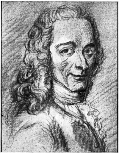 Voltaire , fransk opplysningsforfatter, essayist, deist og filosof, 1700-tallet av Unbekannt