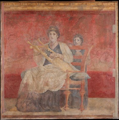 Veggmaleri fra rom H i villaen til P. Fannius Synistor på Boscoreale, ca. 50-40 f.Kr. av Unbekannt