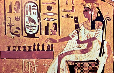 Veggmaleri fra graven til Nefertari, Theben, det gamle Egypt, 19. dynasti, 1200-tallet f.Kr. av Unbekannt