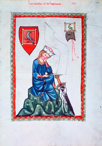 Walther von der Vogelweide, 1304-1340 av Unbekannt