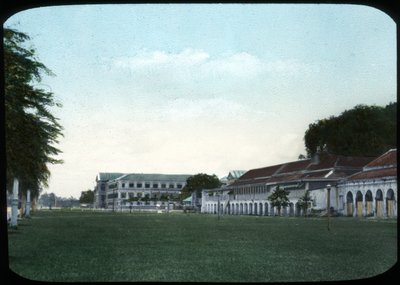 Krigsavdelingens bygninger og militærhøyskole, Bangkok, Siam av Unbekannt