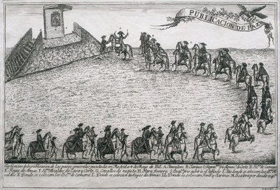 Appelsinkrigen, gravering av Unbekannt