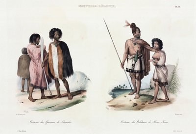 Warriors of Shouraki, og innbyggere i Hoya Hoya, New Zealand av Unbekannt