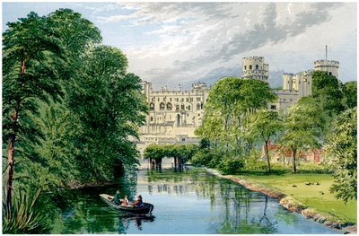 Warwick Castle, Warwickshire, hjemmet til jarlen av Warwick, c1880 av Unbekannt