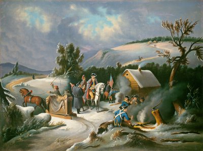 Washington ved Valley Forge, midten av 1800-tallet. av Unbekannt