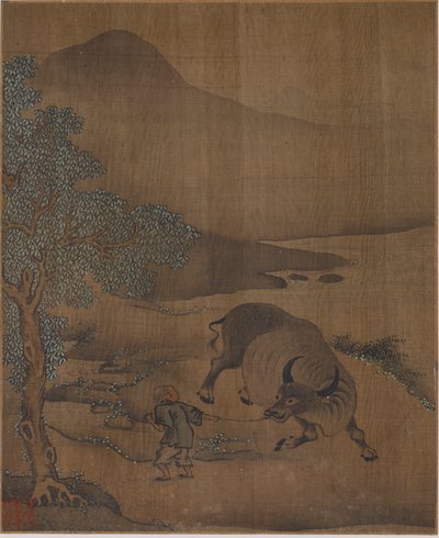 Vannbøffel og herdboy, muligens Ming-dynastiet, 1368-1644. av Unbekannt