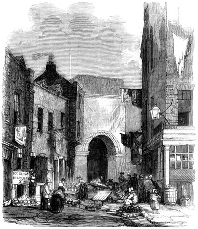 Vanntank i St Giless in the Fields, London, 1858 av Unbekannt