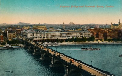 Waterloo Bridge og Somerset House, London, c1910. av Unbekannt