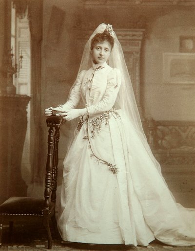 Bryllupsportrett, 1880-tallet av Unbekannt