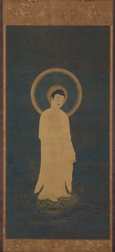 Innbydende nedstigning av Amida Buddha Raigo, ca 12701333. av Unbekannt