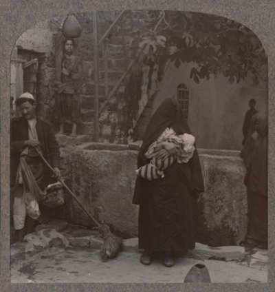 Vel av Peters huse, Jaffa, c1900 av Unbekannt