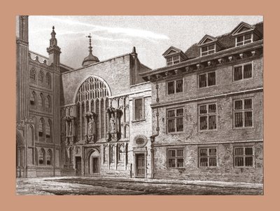 Vestfronten til Guildhall Chapel, 1886 av Unbekannt