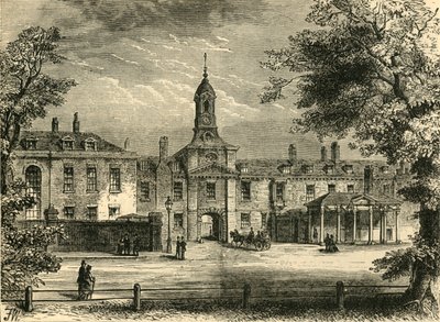 Vestfronten til Kensington Palace, c1876. av Unbekannt
