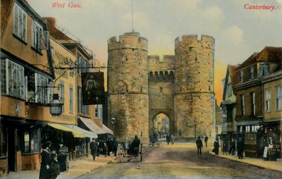 West Gate, Canterbury, slutten av det 19.-begynnelsen av det 20. århundre. av Unbekannt