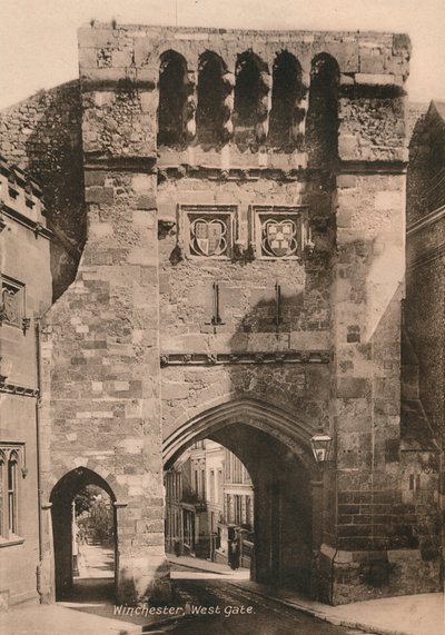 West Gate, Winchester, Hampshire, tidlig på 1900-tallet av Unbekannt