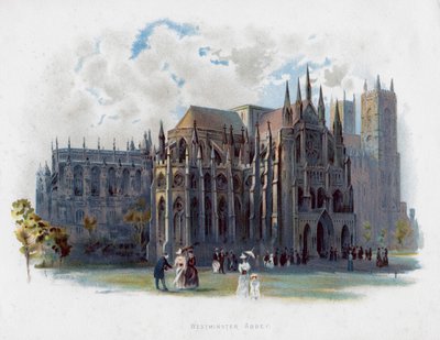 Westminster Abbey, London, sent på 1800-tallet av Unbekannt
