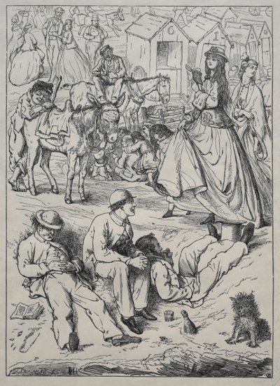 Hva vi gjorde ved sjøen - ingenting, 1862. av Unbekannt