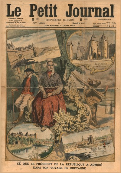 Hva presidenten beundret under sin reise til Bretagne, 1914. av Unbekannt