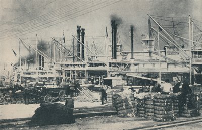When Cotton Was Loaded, en skog av boretårn og røykstabler, 1937 av Unbekannt
