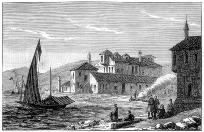 Der Lord Byron døde, Missolonghi, Hellas, 1888 av Unbekannt