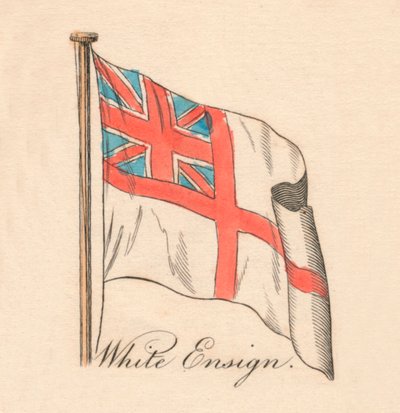 White Ensign, 1838 av Unbekannt