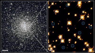Hvite dvergstjerner i Globular Cluster M4H Bond STSCI av Unbekannt