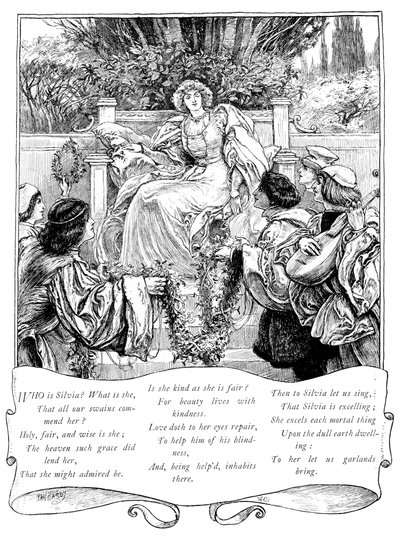 Hvem er Silvia, 1895 av Unbekannt
