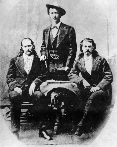 Wild Bill Hickok, Texas Jack Omohundro og Buffalo Bill Cody, c1870-tallet 1954 av Unbekannt