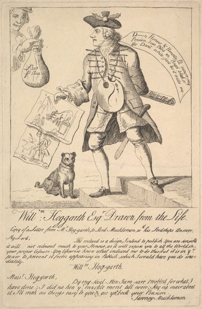 William Hog-garth Esq. Tegnet fra livet, 1763. av Unbekannt