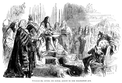 Vilhelm III ga sin kongelige samtykke til Tolerasjonsloven av Unbekannt