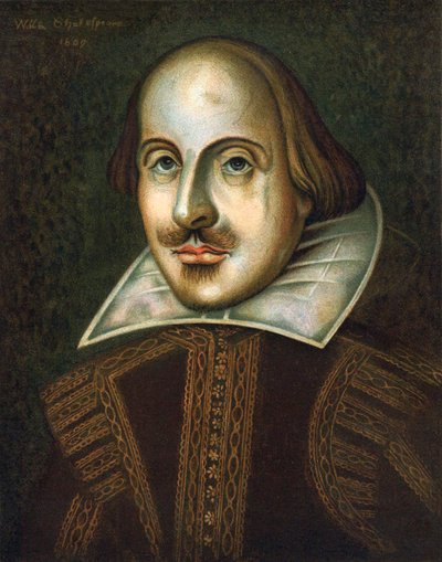 William Shakespeare, engelsk dramatiker, 1609 av Unbekannt