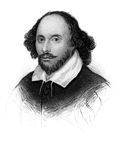 William Shakespeare, engelsk poet og dramatiker, c1850 av Unbekannt