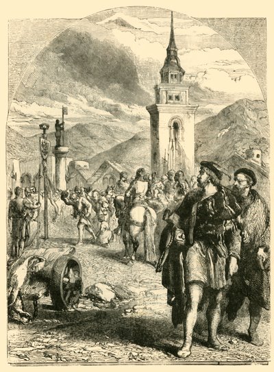 William Tell på markedsplassen i Altdorf, 1890. av Unbekannt