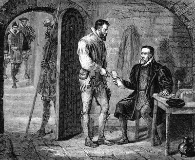 William Tyndale, engelsk oversetter, 1536 sent på 1800-tallet av Unbekannt