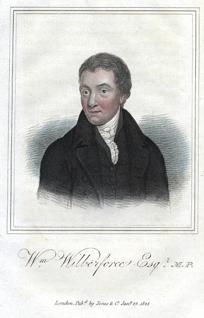 William Wilberforce, engelsk anti-slaveri-kampanje, 1821 av Unbekannt