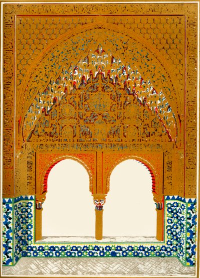 Vinduer i alkoven, Hall of the Two Sisters, 1907. av Unbekannt