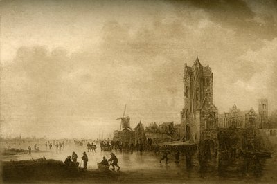 Vinter på isen, 1645, 1908. av Unbekannt