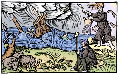 Heks som reiser en storm, 1562 av Unbekannt
