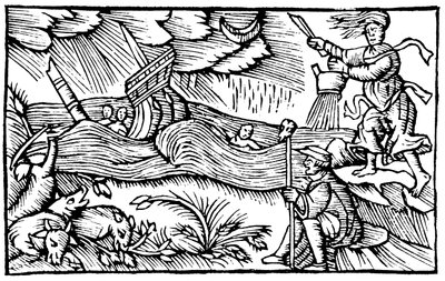 Heks som reiser en storm, 1562 av Unbekannt