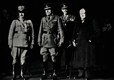 Med general Diaz og feltmarskalk Haig, 1919, 1945. av Unbekannt