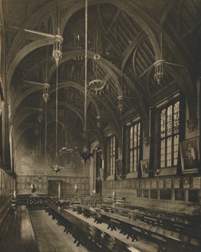Innenfor The Magnificent Hall of Lincolns Inn, c1935. av Unbekannt