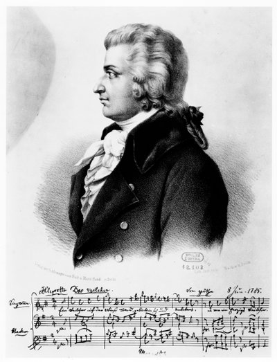 Wolfgang Amadeus Mozart 1756-1791, c1790 av Unbekannt